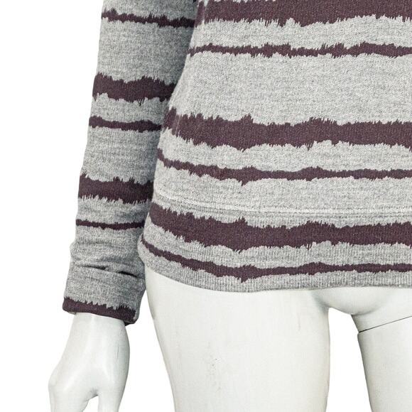 A.L.C. Conlo Striped Crew Sweater in Gray striped Size Small - Picture 8 of 8